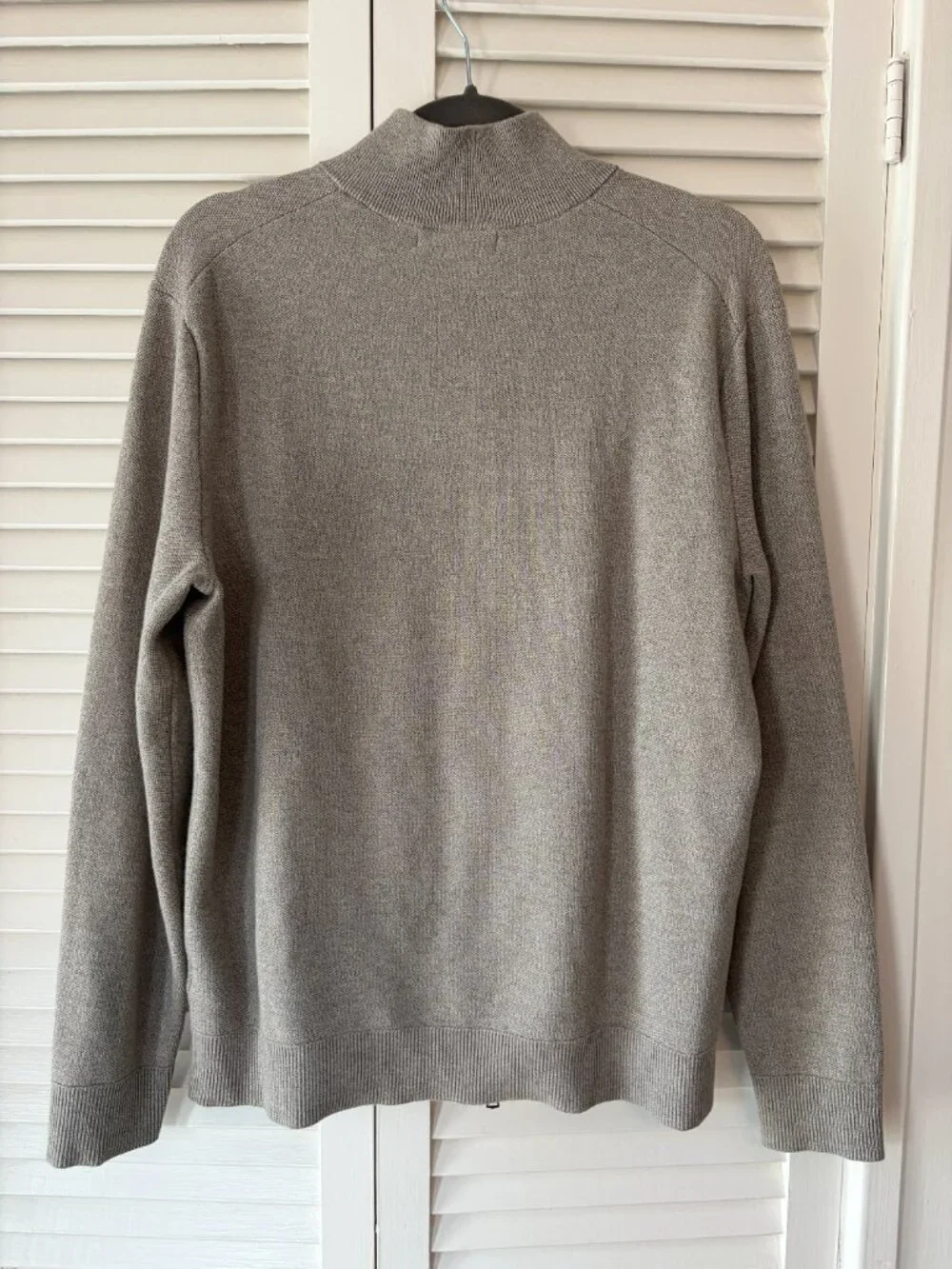 Banana Republic men's Supima Cotton Honeycomb Full Zip Cardigan sweater large